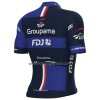 Wielershirt 2023 Groupama FDJ Zwart Blauw